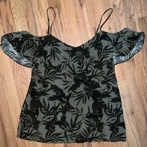 Old Navy Tank with Ruffle Sleeve Detail Size M